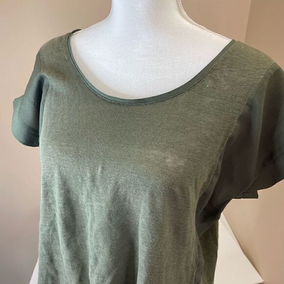 Linen| The Limited| Large| Olive Army Green| lightweight| basic - Picture 10 of 10
